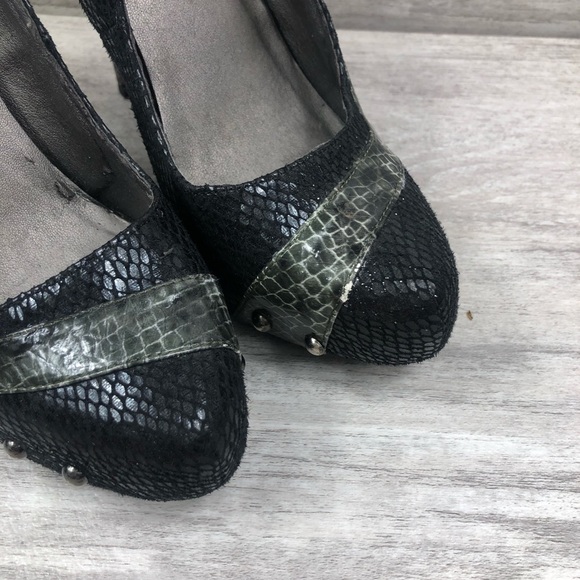 BKE reptile print platform pumps - Picture 2 of 7